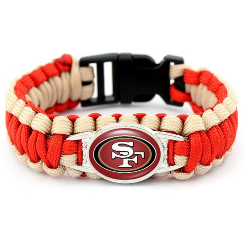 Popular 32 Nfl Football Teams Cowboys Sports Team Survival Paracord Braided Bracelet Bangle Wristband Popular 32 Nfl Football Teams Cowboys Sports Team Survival Paracord Braided Bracelet Bangle Wristband