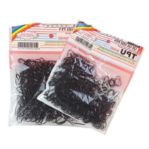 Makeup artist's small bun hair salon hair studio cow hair tie hair durable one-time rubber band rubber styling