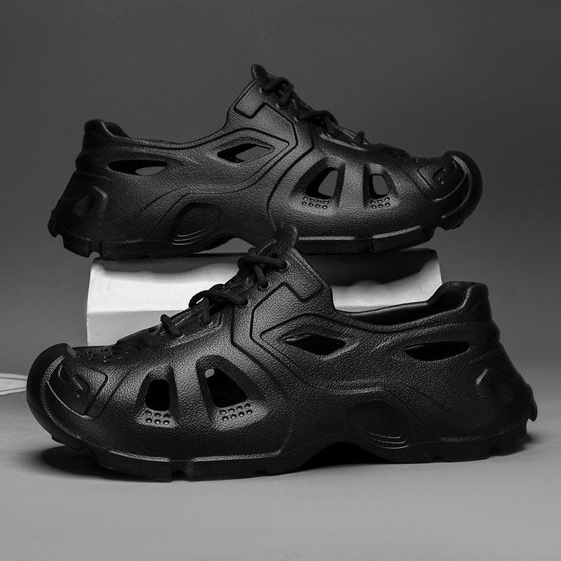 Zapatos de coco para hombres de verano, zapatillas de cavidad antideslizantes, zapatillas de playa para conducir.