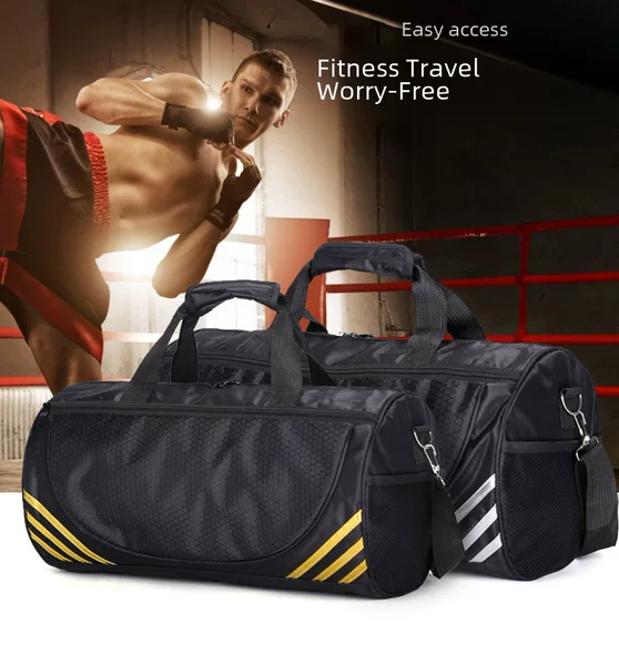 Cross-Border Sports Bag Cylindrical Swimming Gym Bag Single Shoulder Travel Bag Luggage Bag Yoga Taekwondo Barrel Bag Logo