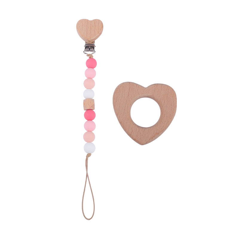 Nuevo bebé calmante silicona chupete cadena teether traje Bebé haya animal chupete clip juguete mordedor