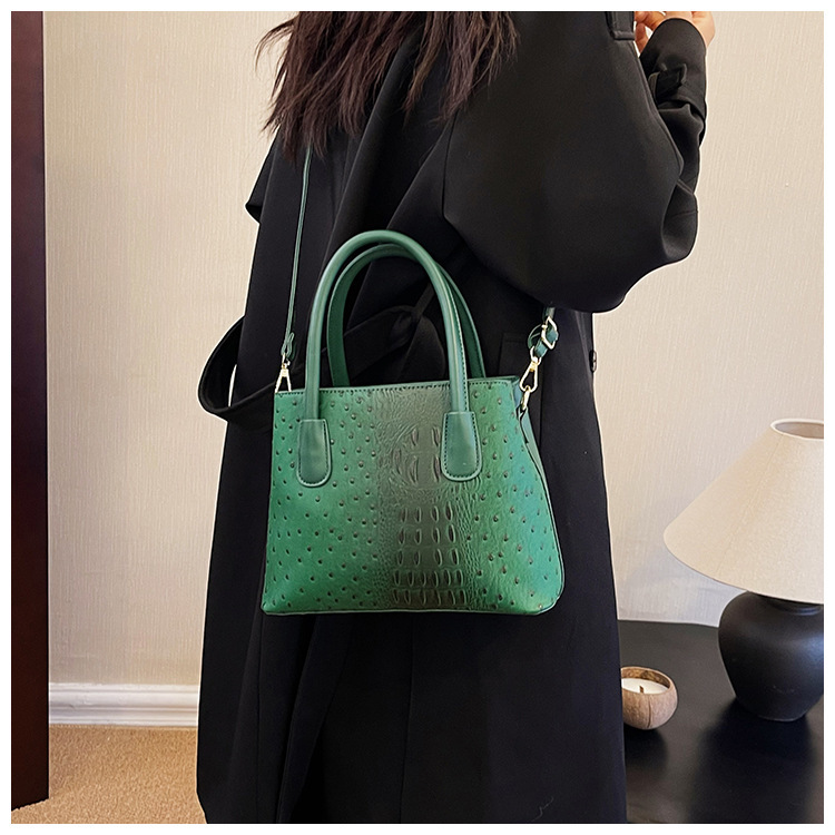 2024 New Fashion Crocodile Pattern Women's High Grade Handbag Single Shoulder Crossbody Bag BA_voghion.com