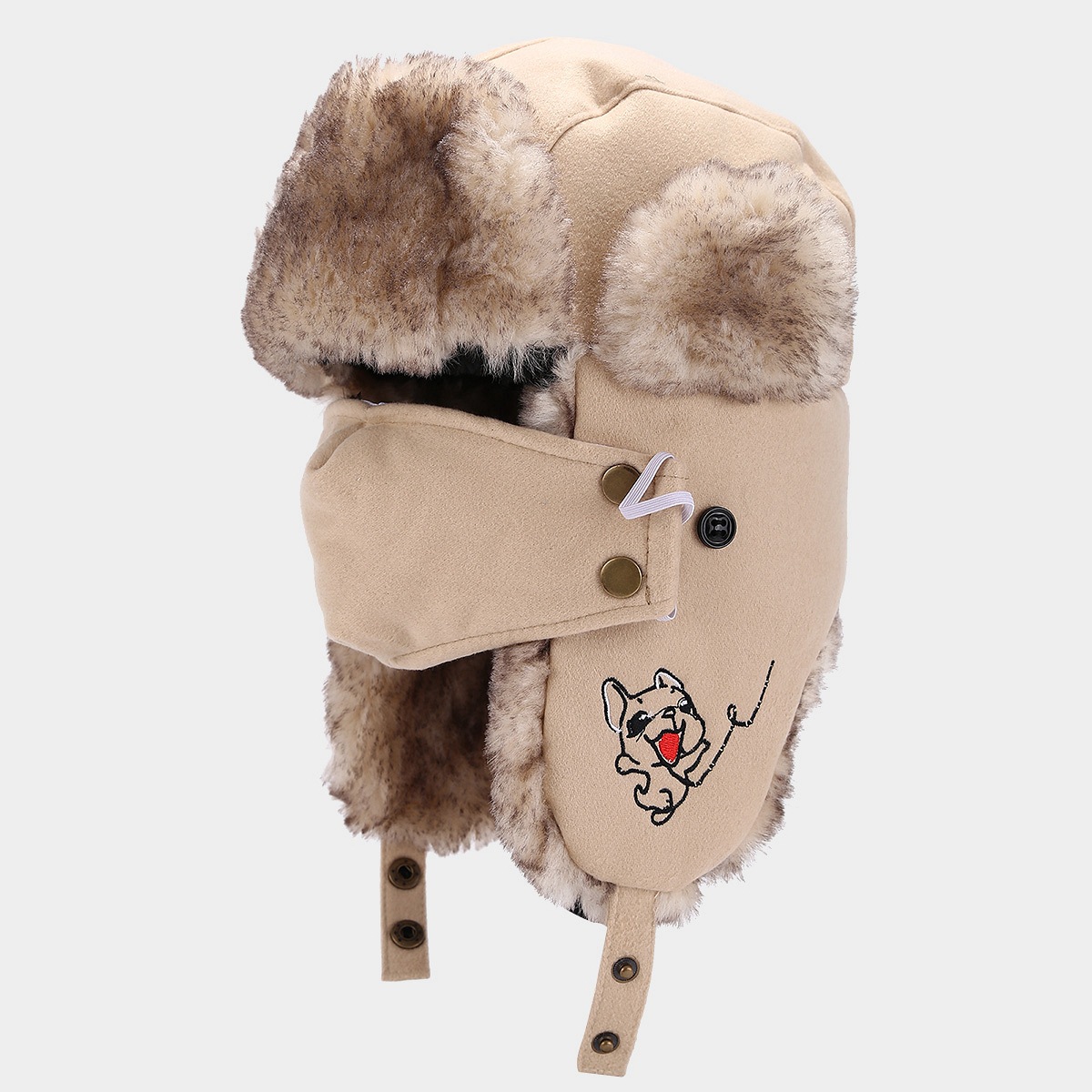 Gorro facial de invierno del noreste para hombres con máscaras gorro de ciclismo al aire libre gorro de piloto caliente gorro de protección de orejas para mujeres image 8