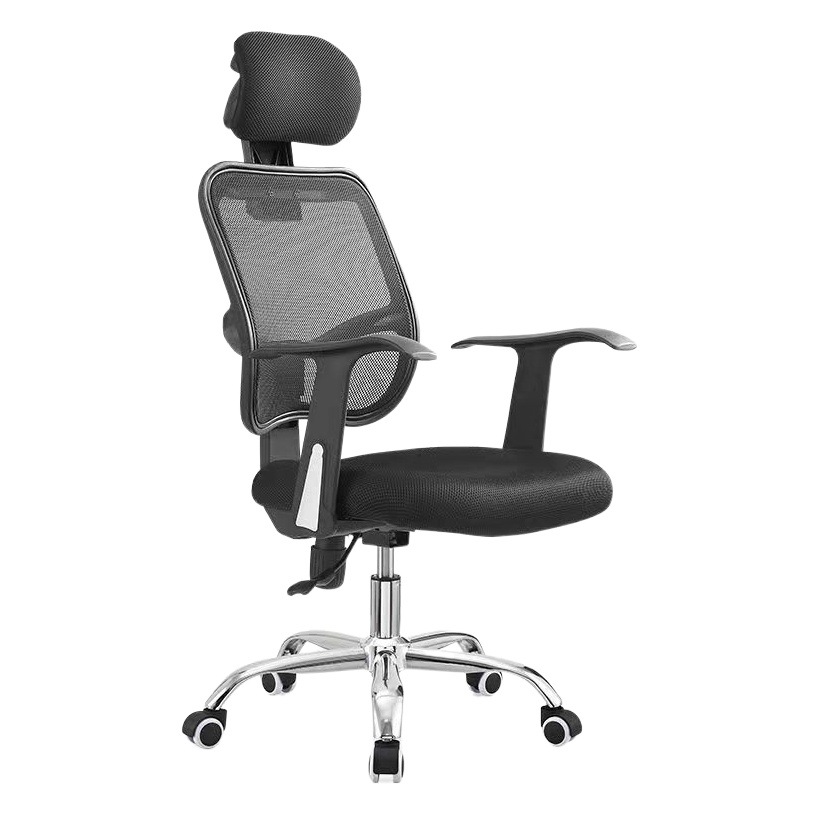 Silla ergonómica de malla con soporte lumbar, reclinable, altura ajustable, para oficina, reuniones o formación, producto transfronterizo