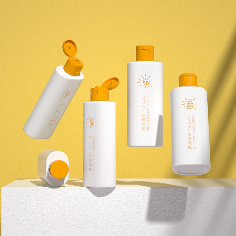 100ml夏日新品PE防晒霜瓶子高级 护肤品乳液分装瓶子防晒霜包材
