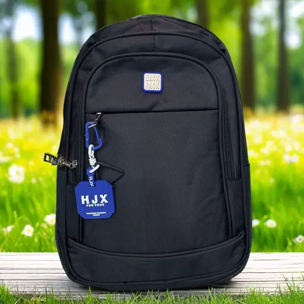 Large-Capacity Simple Backpack Men's School Bag Junior High School Student School Bag Computer Bag Men's Casual Travel Backpack