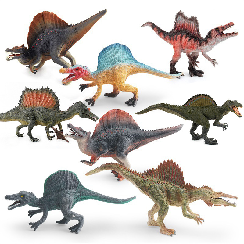 Jurásico sólido simulación de pesca Spinosaurus plástico estático dinosaurio modelo de juguete Amazon eBay transfronteriza Venta caliente