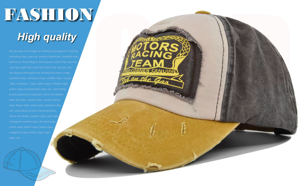 Graffiti Motors Printed Baseball Cap With Duckbill Design_voghion.com