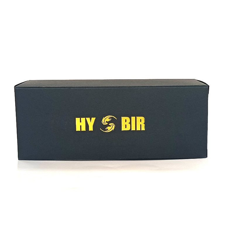 Fabricante al por mayor Tiandi simple caja de gafas caja exterior en stock logotipo impreso caja de producto negro puro