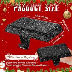 クリスマス靴下スタンドキラキラ暖炉ハンガーフラッシュフッククリスマス暖炉窓テーブル用品に適しています