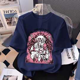 俏妮卡夏季半袖女童T恤2026新款儿童纯棉衣服卡通宝宝短袖上衣潮T