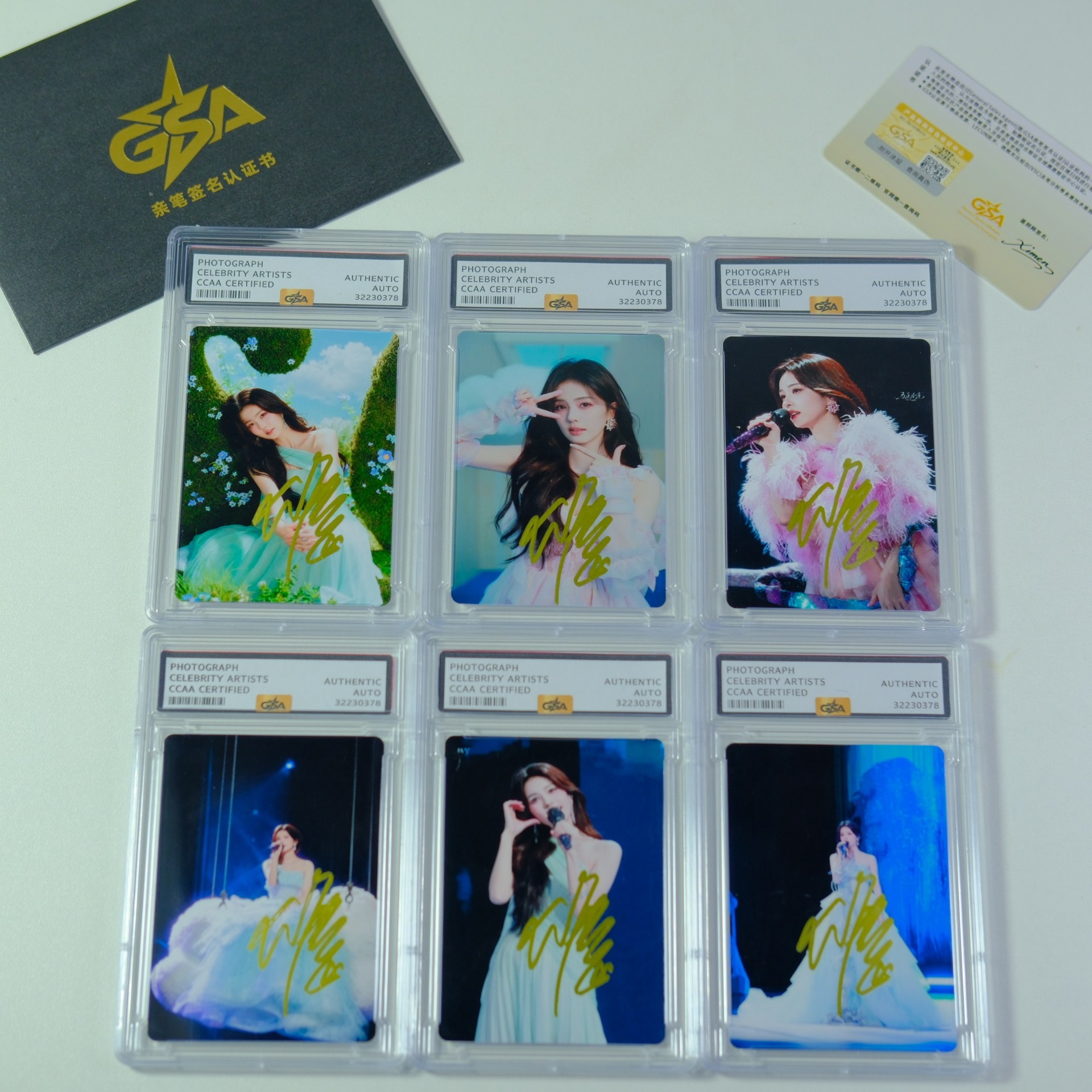 White Deer's autographed GSA star autograph card, high-quality certified collectible