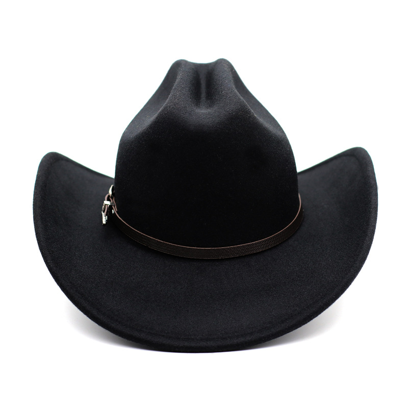 Men's Elegant Solid Color Curved Eaves Fedora Hat display picture 1