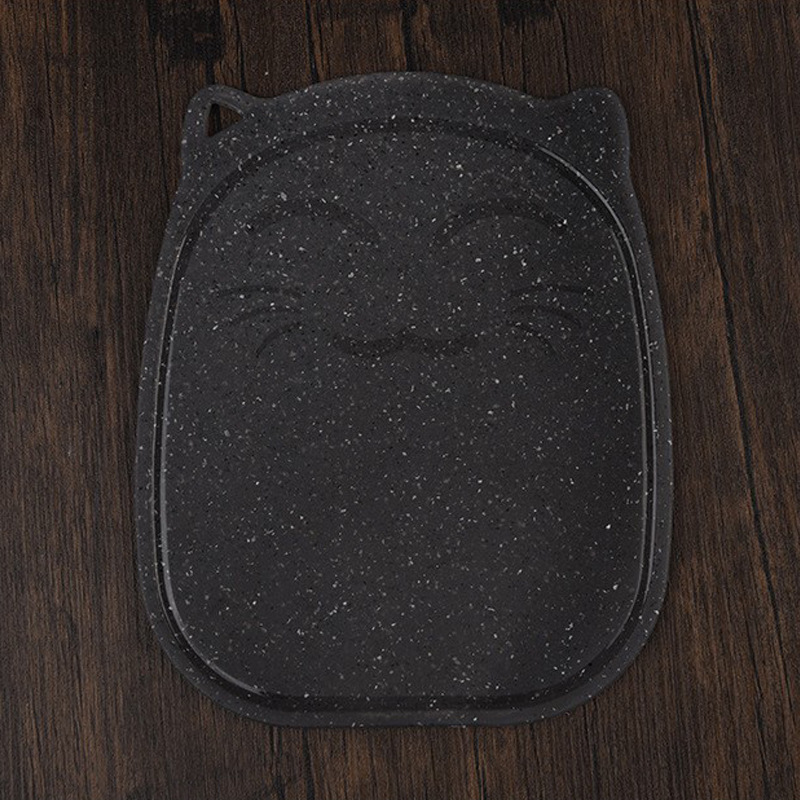 Cuchillo de alimentos para bebés dormitorio tabla de corte cocina tres piezas cuchillo de paja fruta set tabla de verduras plato de trigo