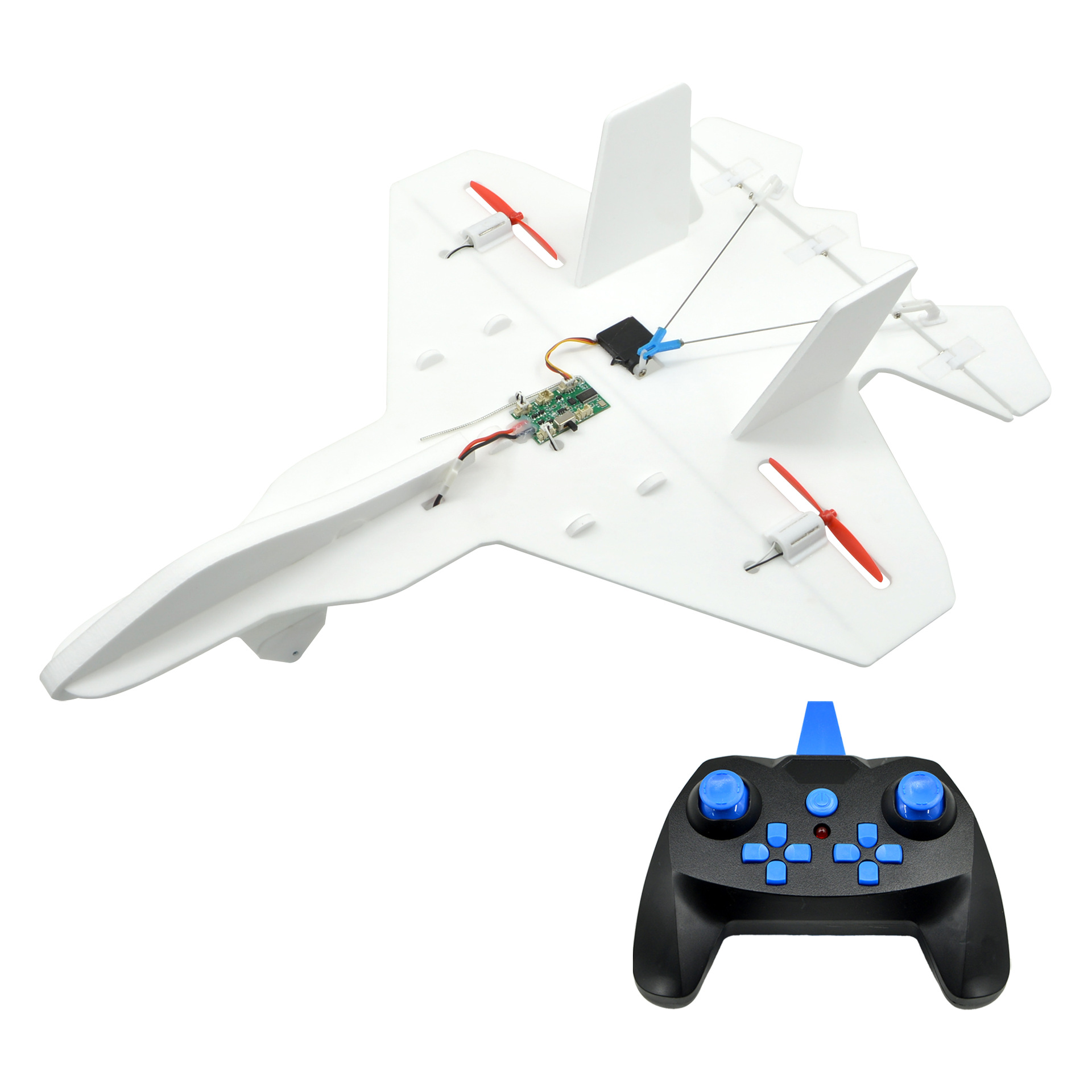 Three-Channel F22 Remote Control Aircraft Can Be DIY Differential Aircraft Science and Education Magic Pp Board Aircraft Model Teaching Competition