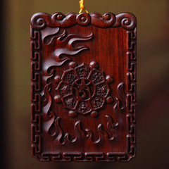 印尼紫檀雕刻龍牌箴言款掛件 規格7×10手機掛飾汽車鑰匙扣廠批發