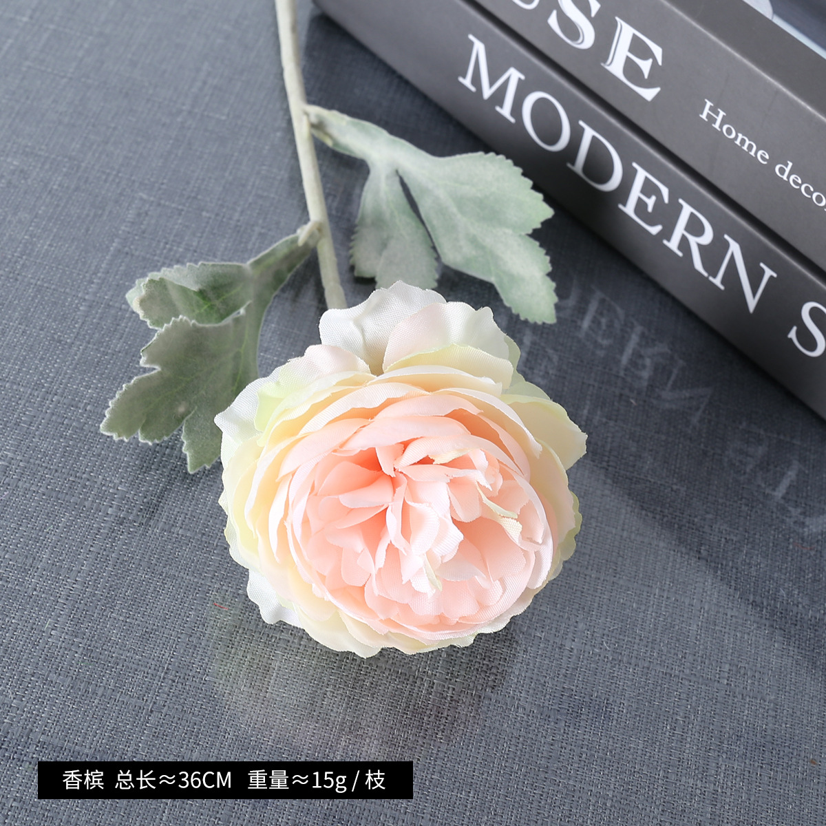 Simulación de una sola cabeza de floquete de loto nuevo producto de flor de loto decoración de bodas flor de seda floquete peonía al por mayor