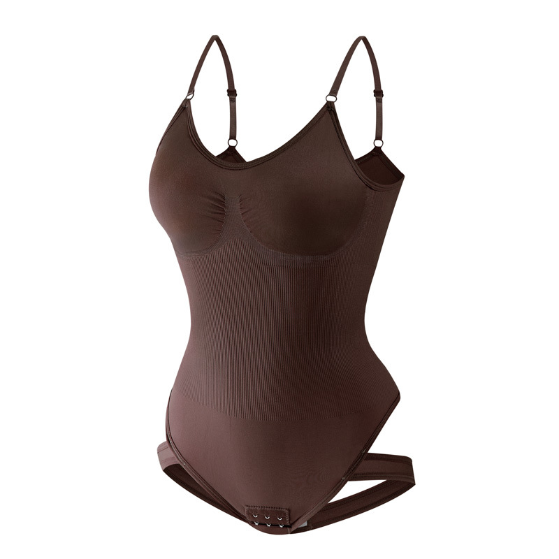 Body Moldeador con Soporte de Pecho y Tirantes de Nylon Sin Costuras, Control de Abdomen