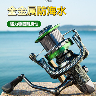 Metal Anti-Seawater Large Inclined Mouth Long-Range Casting Wheel Anchor Fish Wheel Sea Rod Fish Wheel Throwing Rod Fishing Wheel Spinning Wheel Sea Fishing Wheel Factory
