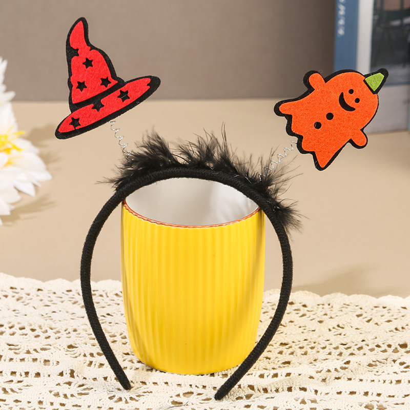 Halloween 2024 nueva decoración de banda de cabello fiesta cosplay cráneo extraña cabeza banda props