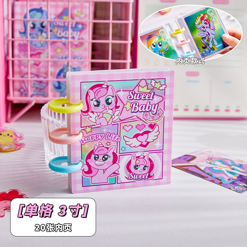 Sweetheart Baby Yigongge Mushroom Card Book Girl 3 pulgadas Polaroid Cartoon Folleto Álbum Idol Tarjeta pequeña almacenamiento