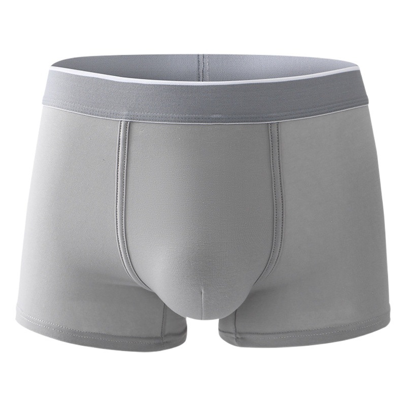 Ropa interior de nuevo estilo para hombres, calzoncillos tipo bóxer antibacterianos de algodón peinado 10A, cintura media, color sólido, fábrica de Shu, calzoncillos bóxer para hombres al por mayor