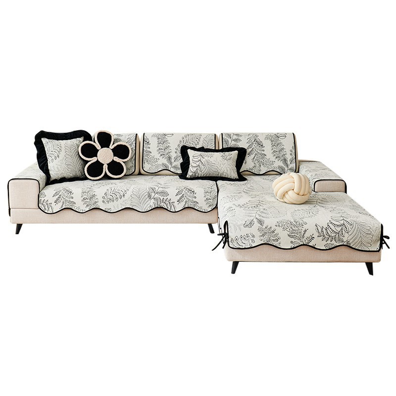 Cojín de sofá de forma especial cuatro estaciones generales 2025 nueva cubierta de sofá antideslizante estilo americano de alta calidad tela de cojín de sofá