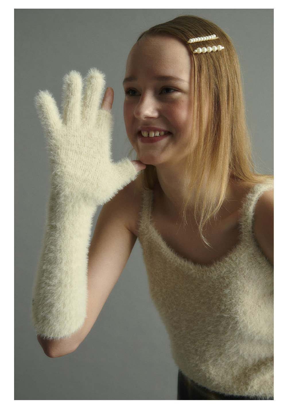 Women's Simple Style Solid Color Gloves 1 Pair display picture 3