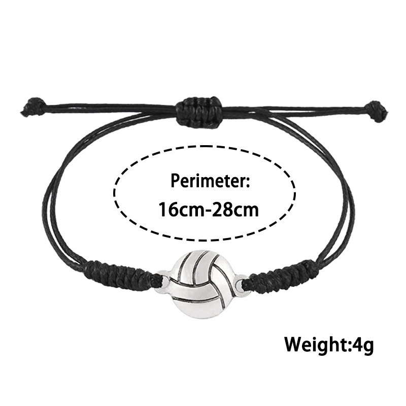 Sports Basketball Football Mixed materials Braid Womenu0027S Bracelets 1 Piece