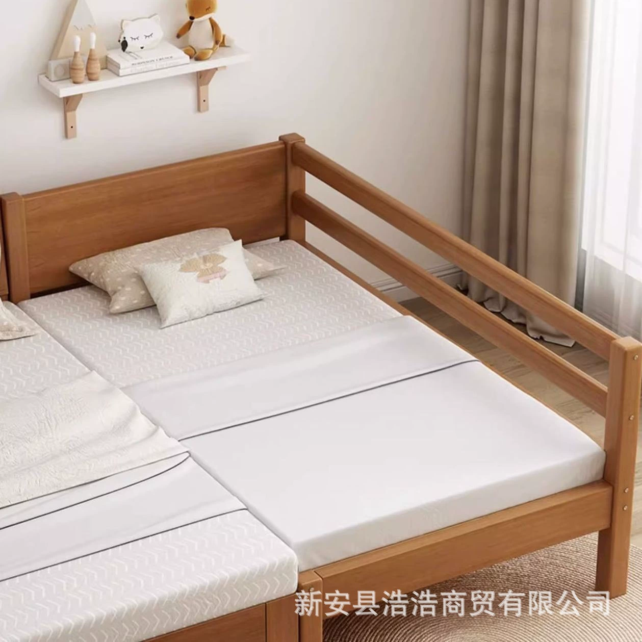 Новая кровать из цельного дерева ореха в стиле середины века, кровать принцессы для мальчиков и девочек, односпальная кровать, детская кровать, сращенная кровать