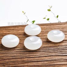 厂家批发 A货阿富汗玉平安扣挂件羊脂玉配饰吊坠十元模式大量供货