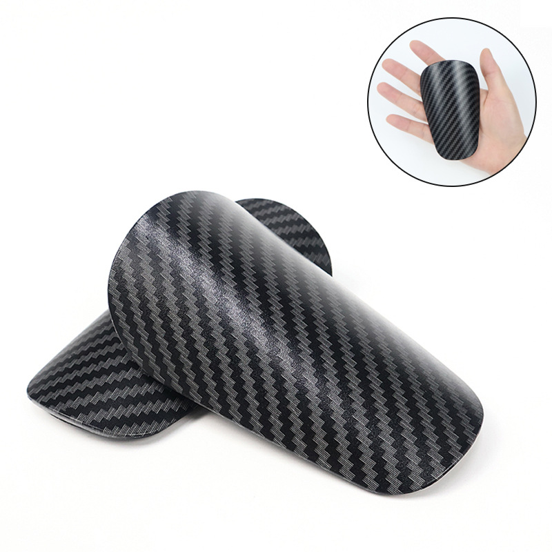 Cross-border mini imitation carbon fiber football shin guards, professional competition calf guards, sports protective gear, custom wholesale