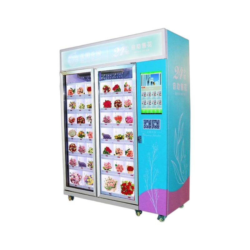 Máquina expendedora de productos frescos, supermercado no tripulado de la comunidad, máquina expendedora de autoservicio, cajón de entrega inteligente de frutas y verduras, una mina