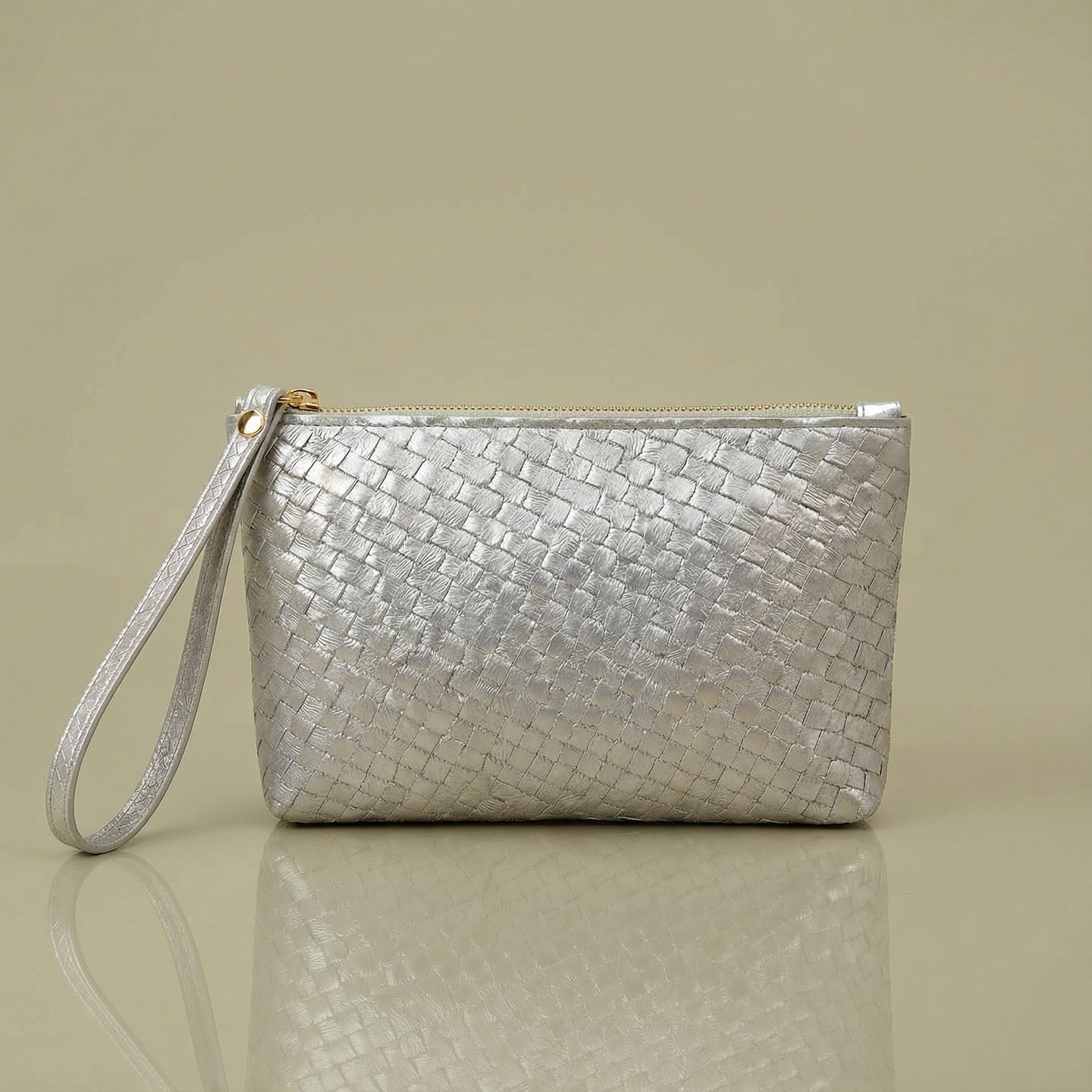 2026 nueva tendencia tejida bolso de mano blando color sólido bolso de mano de alta sensación bolso de teléfono móvil sobre de almacenamiento bolso pequeño