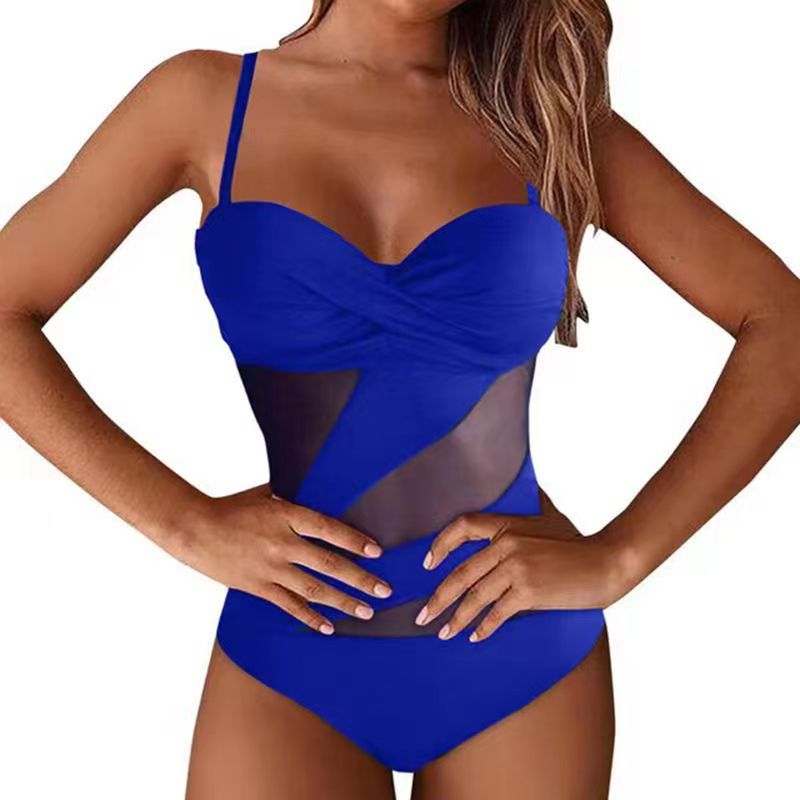 Solid Color Pattern Women'S Gender Fashion Style Women'S Fashion Solid Color One Piece Swimwear
