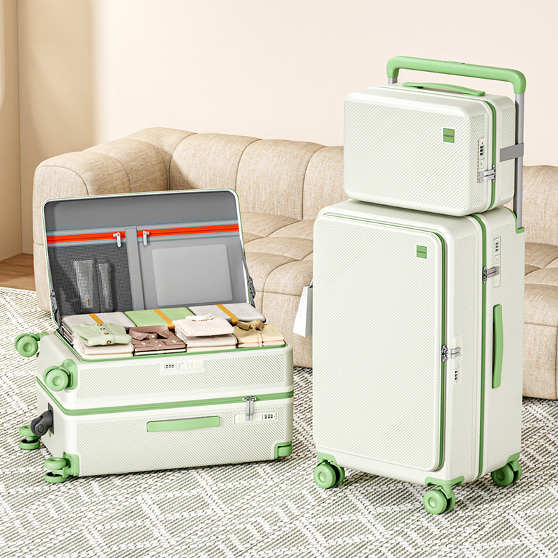 2026 New Model Multifunctional Side-Opening Wide Handle Suitcase for Men and Women, Large Capacity Trolley Case for Students, Travel Carry-On Luggage 2026 New Model Multifunctional Side-Opening Wide Handle Suitcase for Men and Women, Large Capacity Trolley Case for Students, Travel Carry-On Luggage