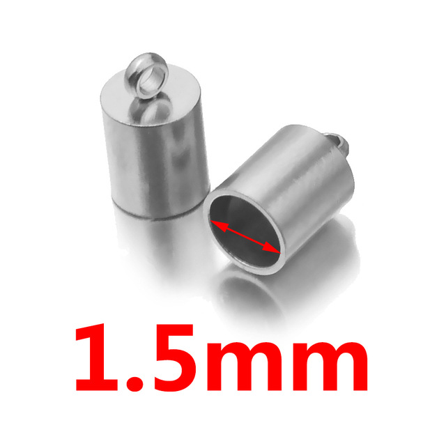 Cadena de cubo de acero inoxidable hebilla de cuerda de cuero hebilla de conexión de cuerda DIY pulsera tobillera accesorios de joyería hechos a mano en stock