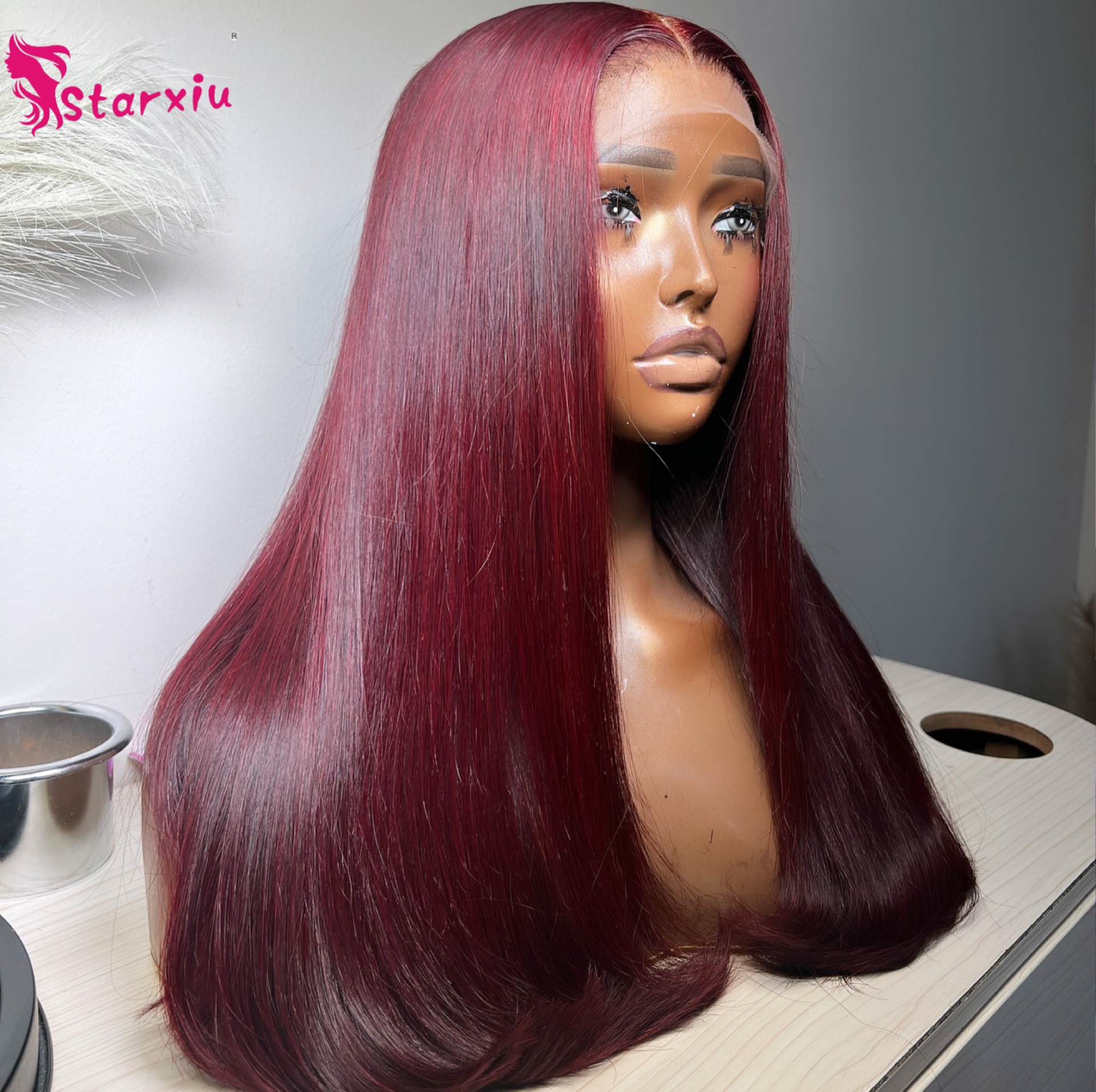DD Vietnam Hair Bone straight human hair wig Ex encaje Xuchang