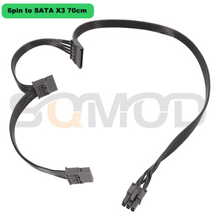 SATAģ�M�� �m��춺���Դ 6PIN TO SATA15Pin X3 ��ɫ��ƽ��
