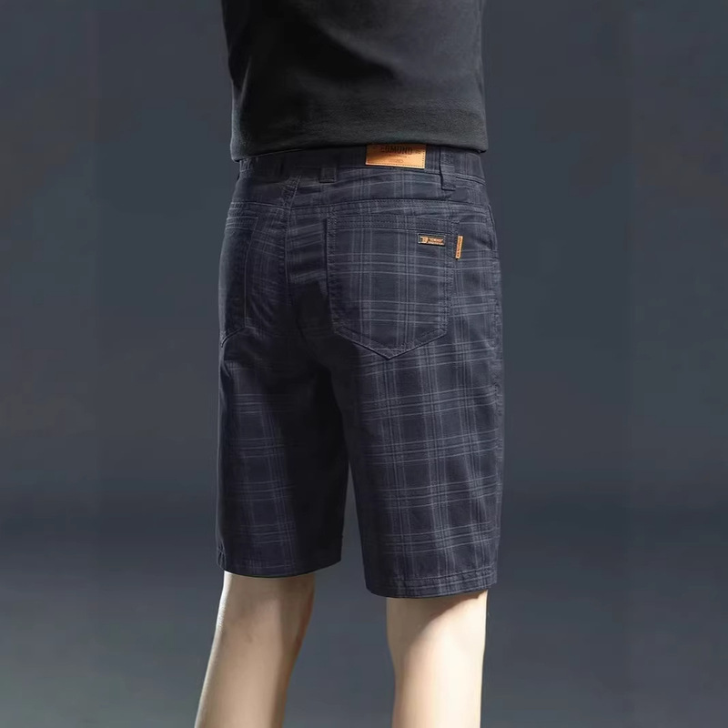 Summer Thin Plaid Casual Shorts for Men, High-End Trendy Sports Casual Beach Shorts, Loose Straight-Leg Five-Point Pants Summer Thin Plaid Casual Shorts for Men, High-End Trendy Sports Casual Beach Shorts, Loose Straight-Leg Five-Point Pants