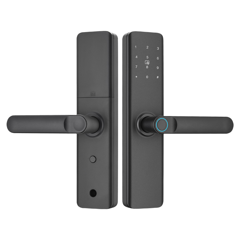 Cerradura Inteligente de Huella Digital y Contraseña en Aleación de Aluminio para Puerta Interior de Oficina y Dormitorio
