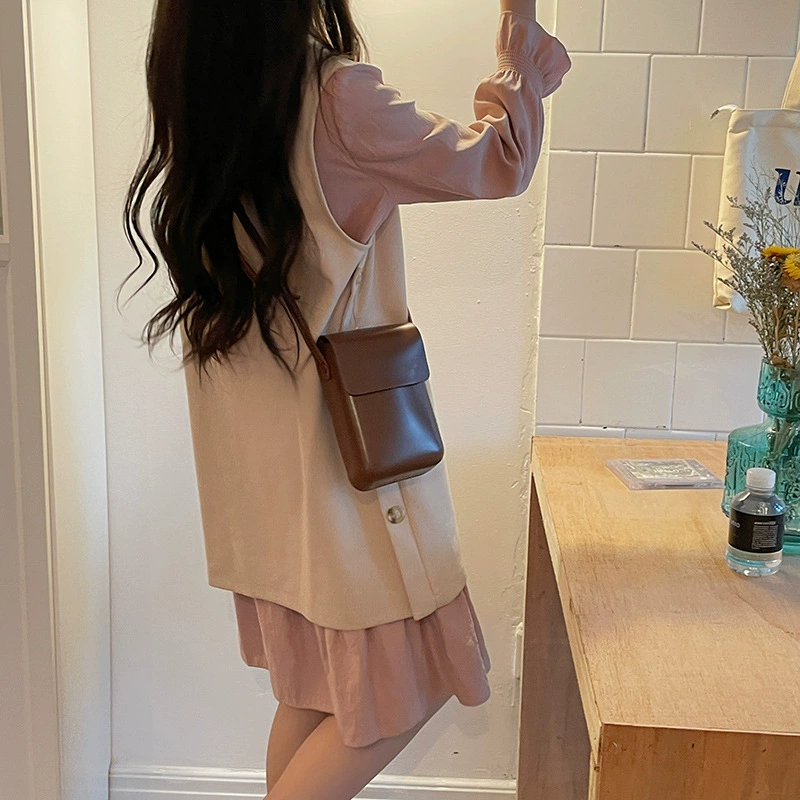 Сумка для телефона, черный кошелек, коробка, сумочка