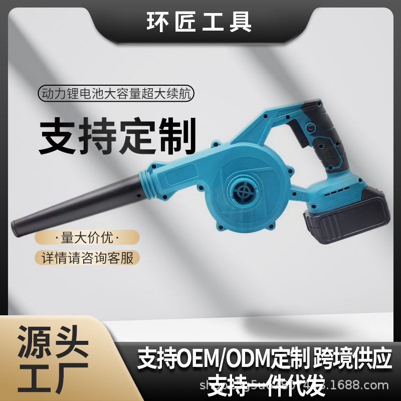 Outdoor Handheld Lithium Battery Hair Dryer for Cleaning Fallen Leaves, Car-Mounted Dust Collector, Portable Electric Tool Blower