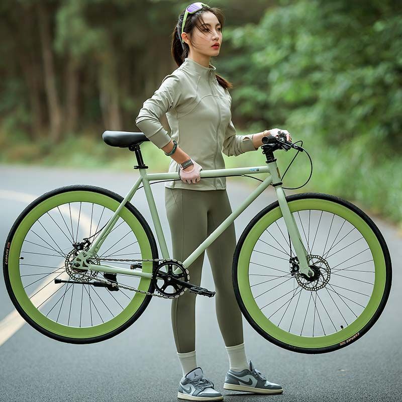 Phoenix Brand Bicycle for College and Middle School Students, Road Racing Bike, Men's and Women's Ultra-Light and Ultra-Fast 700C Flat-Bar City Bike