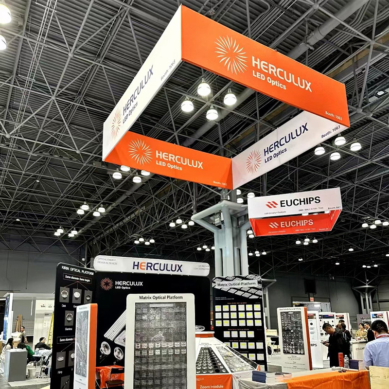 展会空中吊环吊顶 booth hanging banner ceiling hanging sign