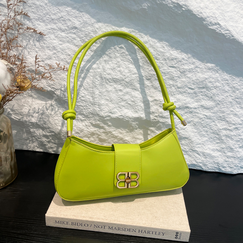 Bolso cuadrado pequeño para axila retro mujer 2024 invierno nuevo hermoso diseño de nicho bolso de mensajero de un solo hombro simple