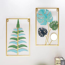 跨境墙面装饰壁挂免打孔铁艺壁饰墙壁卧室客厅挂件装饰品北欧高档