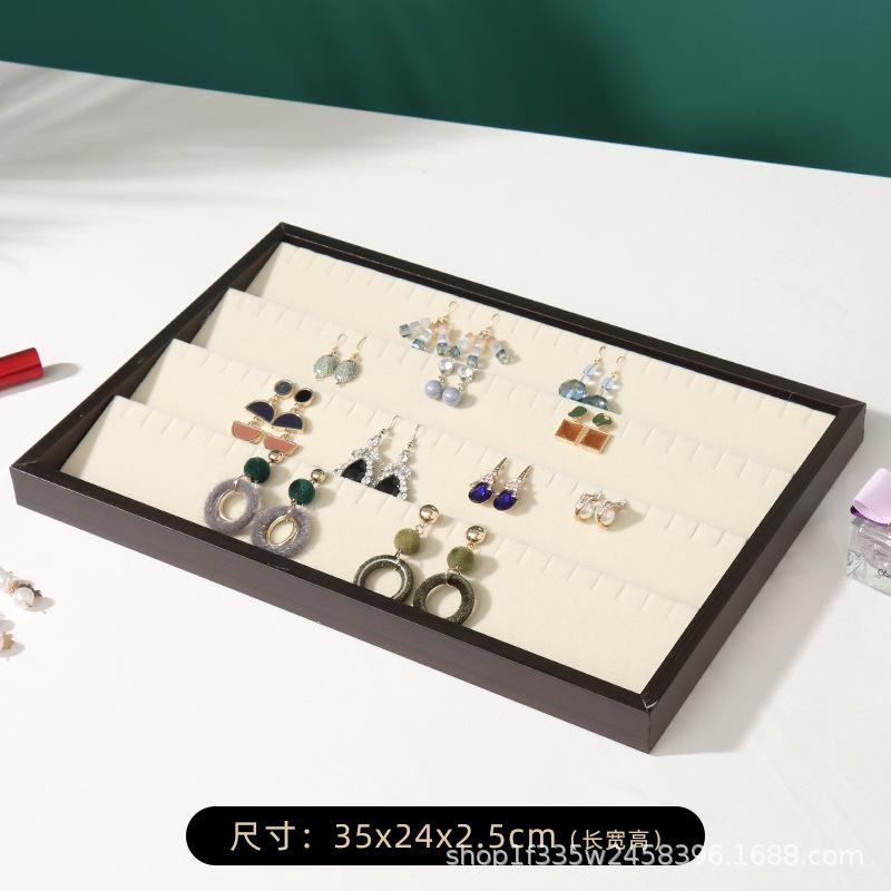 검은 배 나무 4 귀걸이 접시