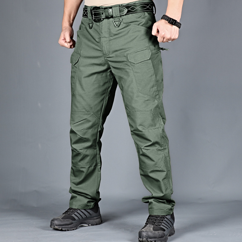 Primavera y otoño al aire libre arcontes x7 pantalones tácticos varones anti-rascar y resistentes al desgaste pantalones de entrenamiento sueltos multi-bolsas pantalones militares transfronterizos