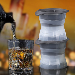 Summer Ice Cube Mold, Whiskey Ice Ball Mold, Round Frozen Ice Maker, Ice Tray, Sphere-Shaped Silicone Box